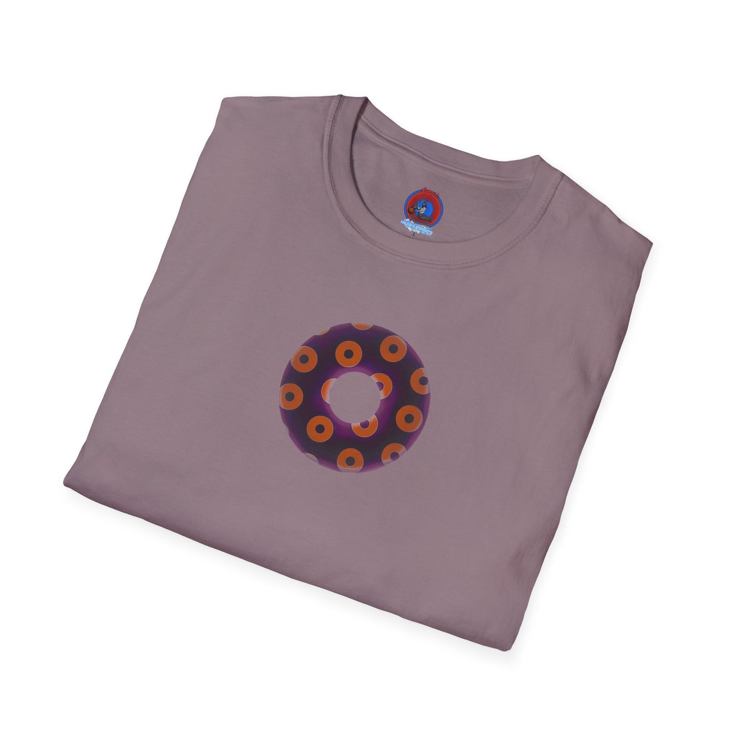 Plain Donuts/Unisex Soft-Style - "Plain Blimpy Paradoxical Donuts" - dark red-purple/orange donuts