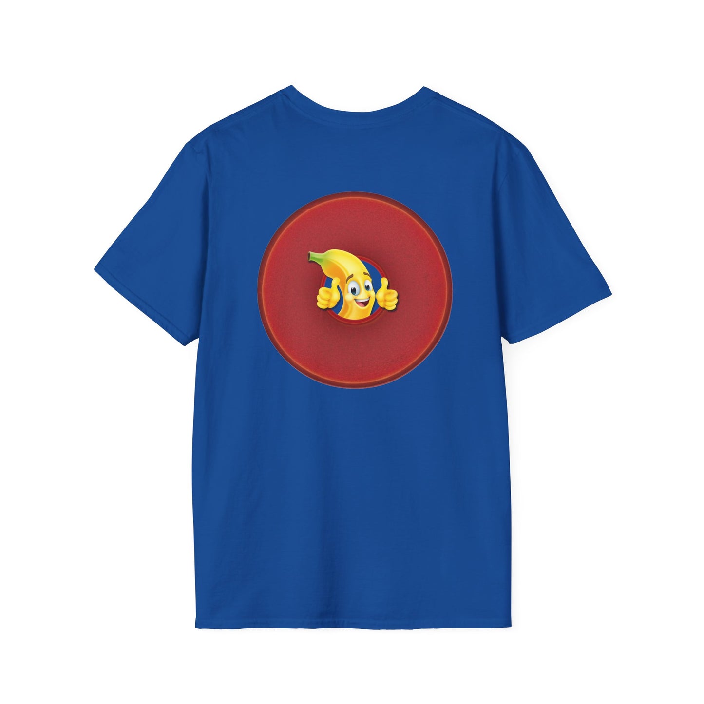 Classic Donut Tee - Unisex Soft-Style - "Dis' sheet, it's bananas!" - series 1.0 - variant 2 - red donut