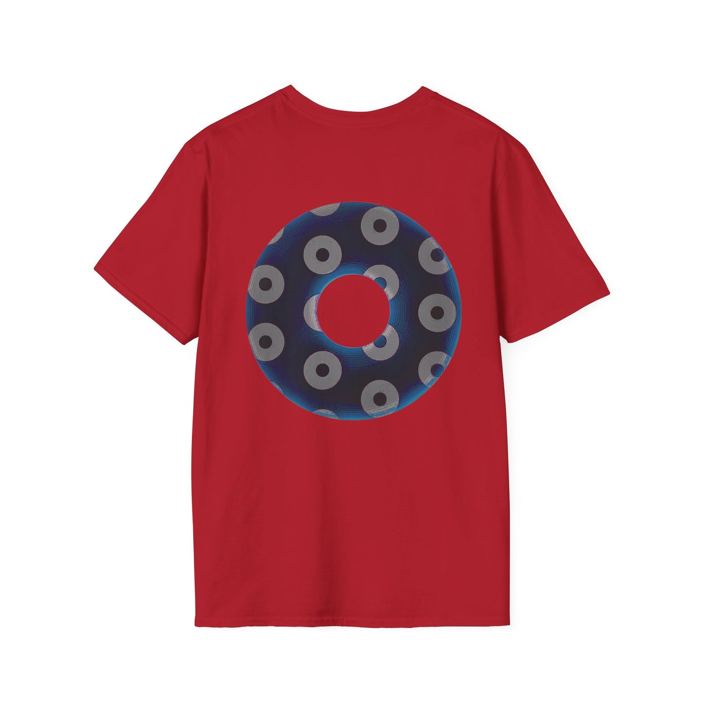 Plain Donuts/Unisex Soft-Style - "Plain Blimpy Paradoxical Donuts" - dark blue/gray donuts