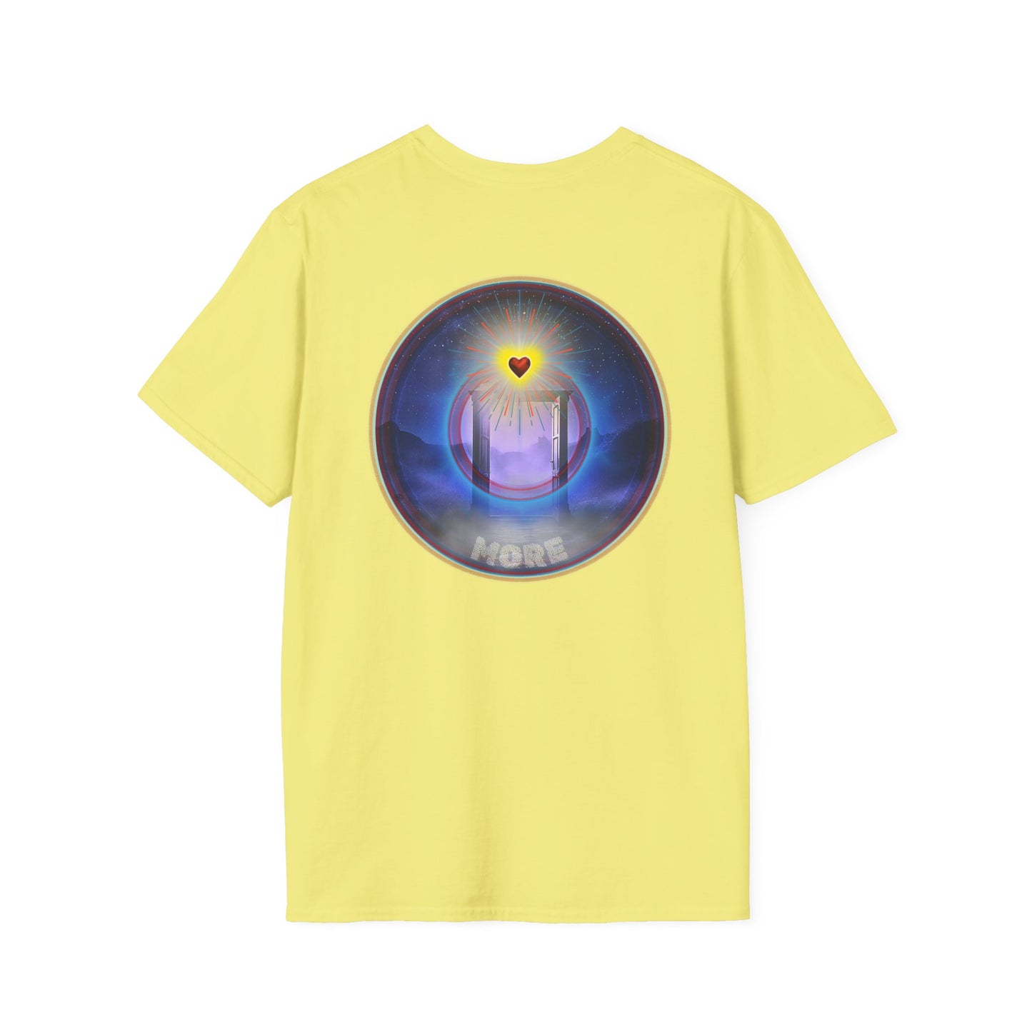 Classic Donut Tee - Unisex Soft-Style - "The Moring Donut' - vivid surreal donut