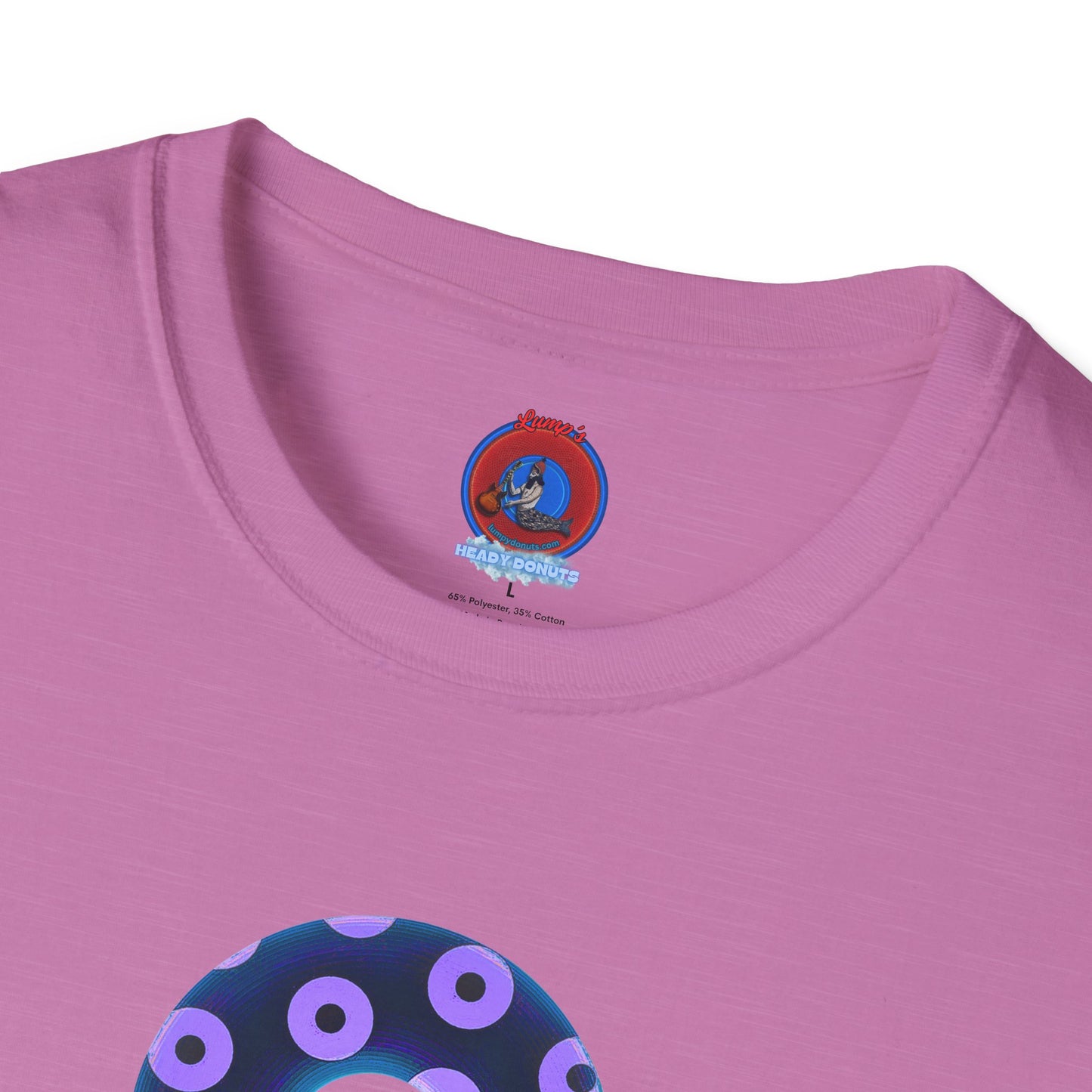 Plain Donuts/Unisex Soft-Style - "Plain Blimpy Paradoxical Donuts" - dark blue/light purple donuts