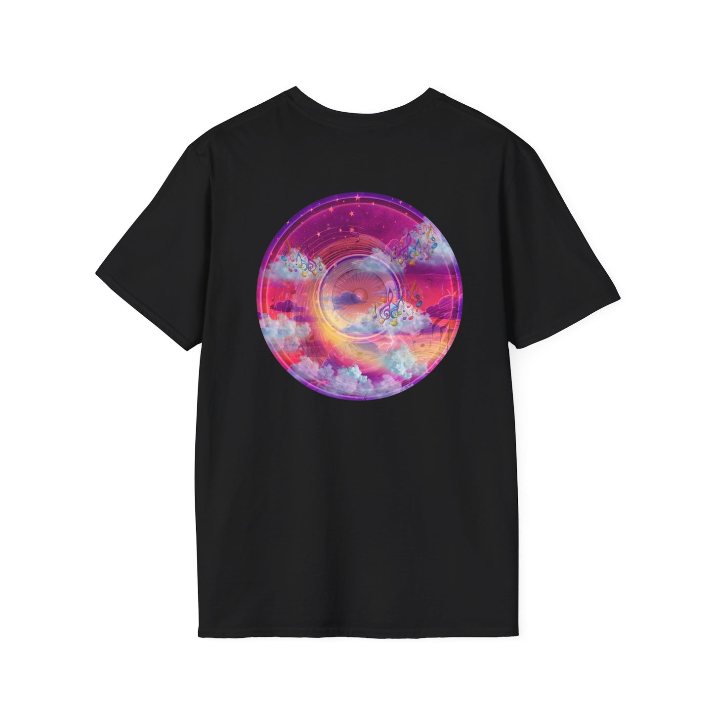 Classic Donut Tee - Unisex Soft-Style - "Pillow Donuts of Cotton" - vivid magenta pic donut