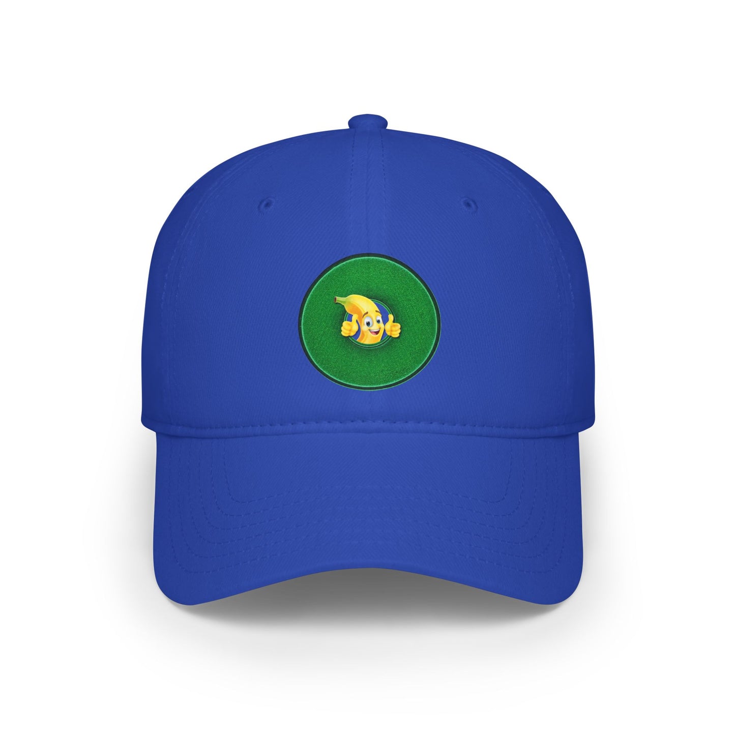 Lumpy Donut Baseball Cap - "This Donut Hat is Bananas" - variant 7 - vivid green donut w/