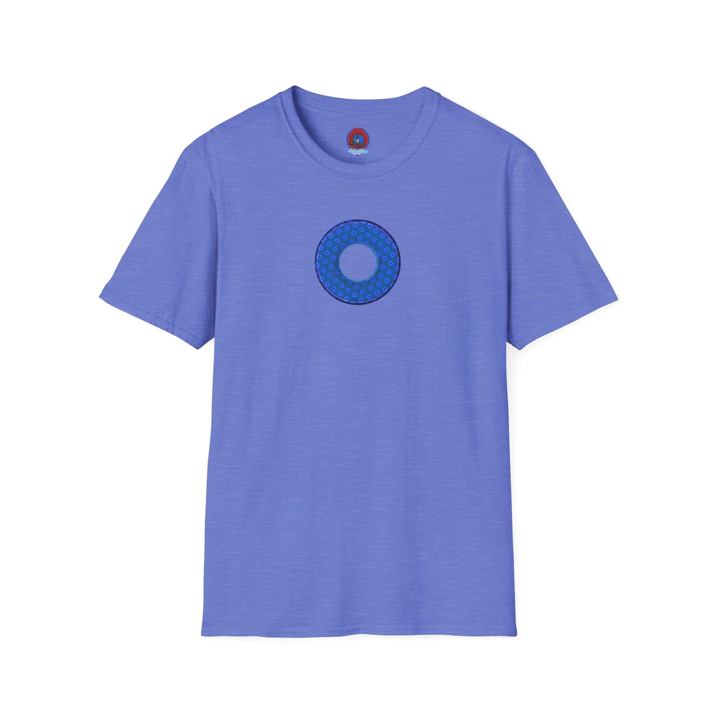 Plain Donuts/Unisex Soft-Style - "Plain Electric Paradoxical Donuts" - royal blue/dark blue donuts