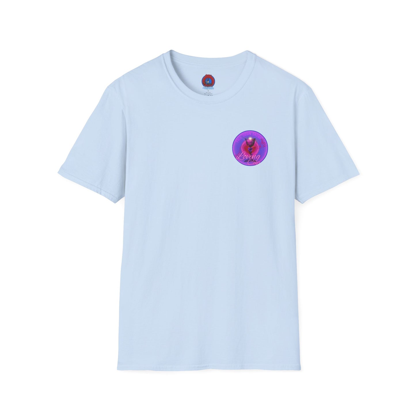 Classic Donut Tee - Unisex Soft-Style - "The Loving Donut" - series 1.0  - pink/purple donut [*Charity Donut]