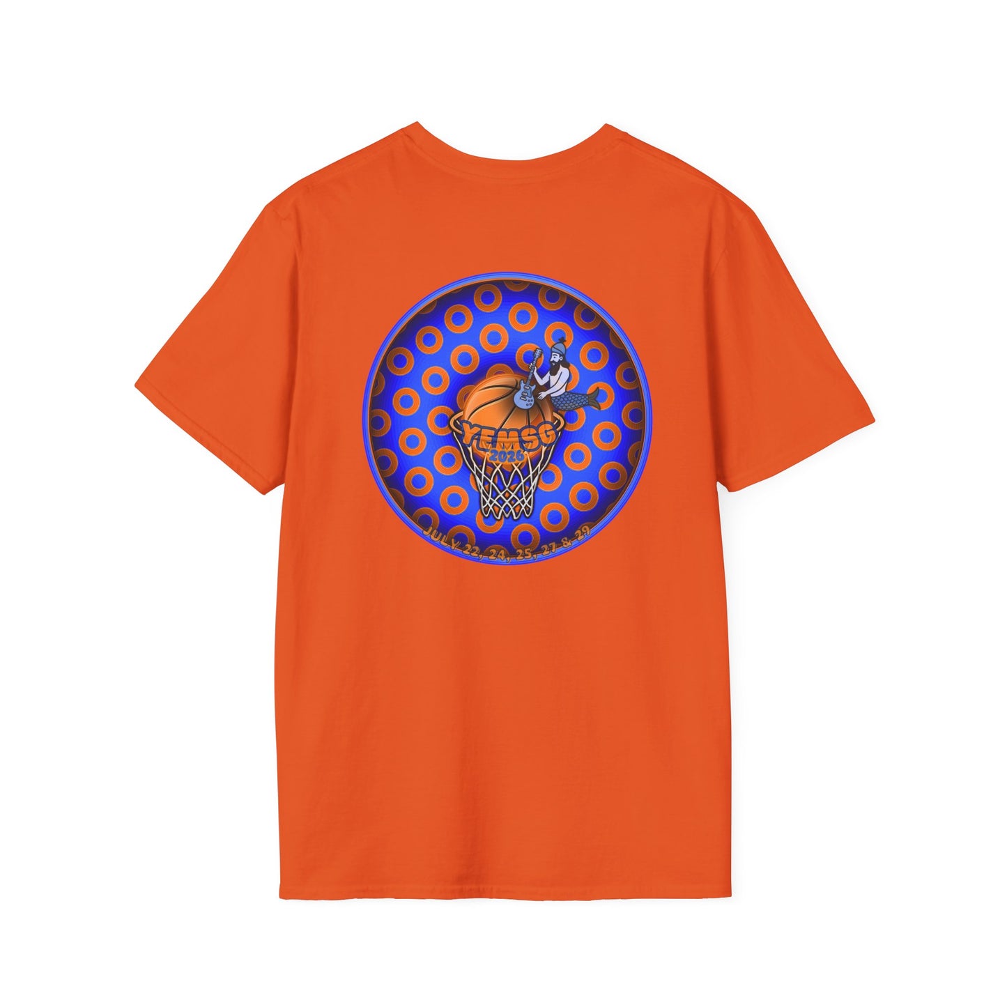 Classic Donut Tee - Unisex Soft-Style - "Diedrich Knickerbocker's Donut" - blue/orange caviar paradox donut - variant 2