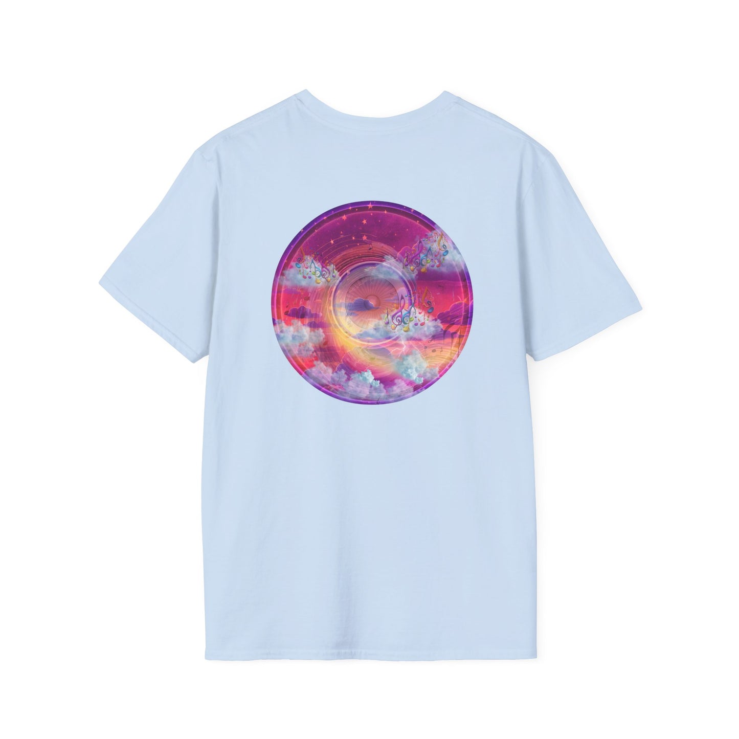 Classic Donut Tee - Unisex Soft-Style - "Conjurers of Donuts" - series 1.0  - magenta/purple donut