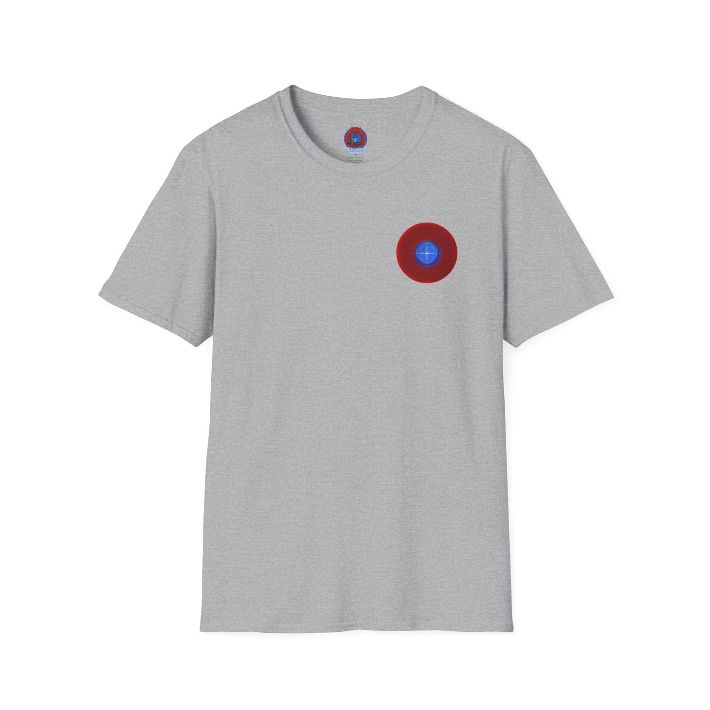 Classic Donut Tee - Unisex Soft-Style - "The Geometrical Donut" - series 1.0 - red donut