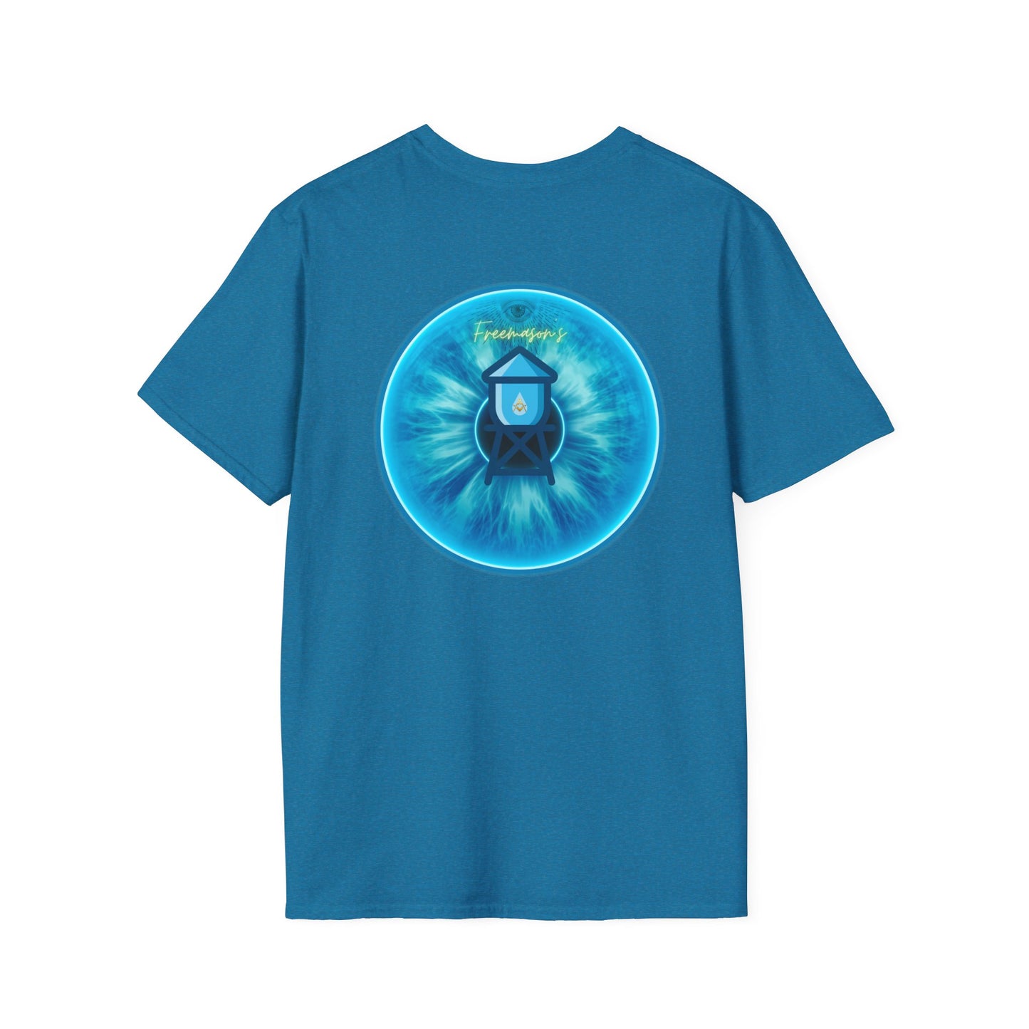 Classic Donut Tee - Unisex Soft-Style - "The Peering Donut of Opacity" - light blue idonut - variant 1