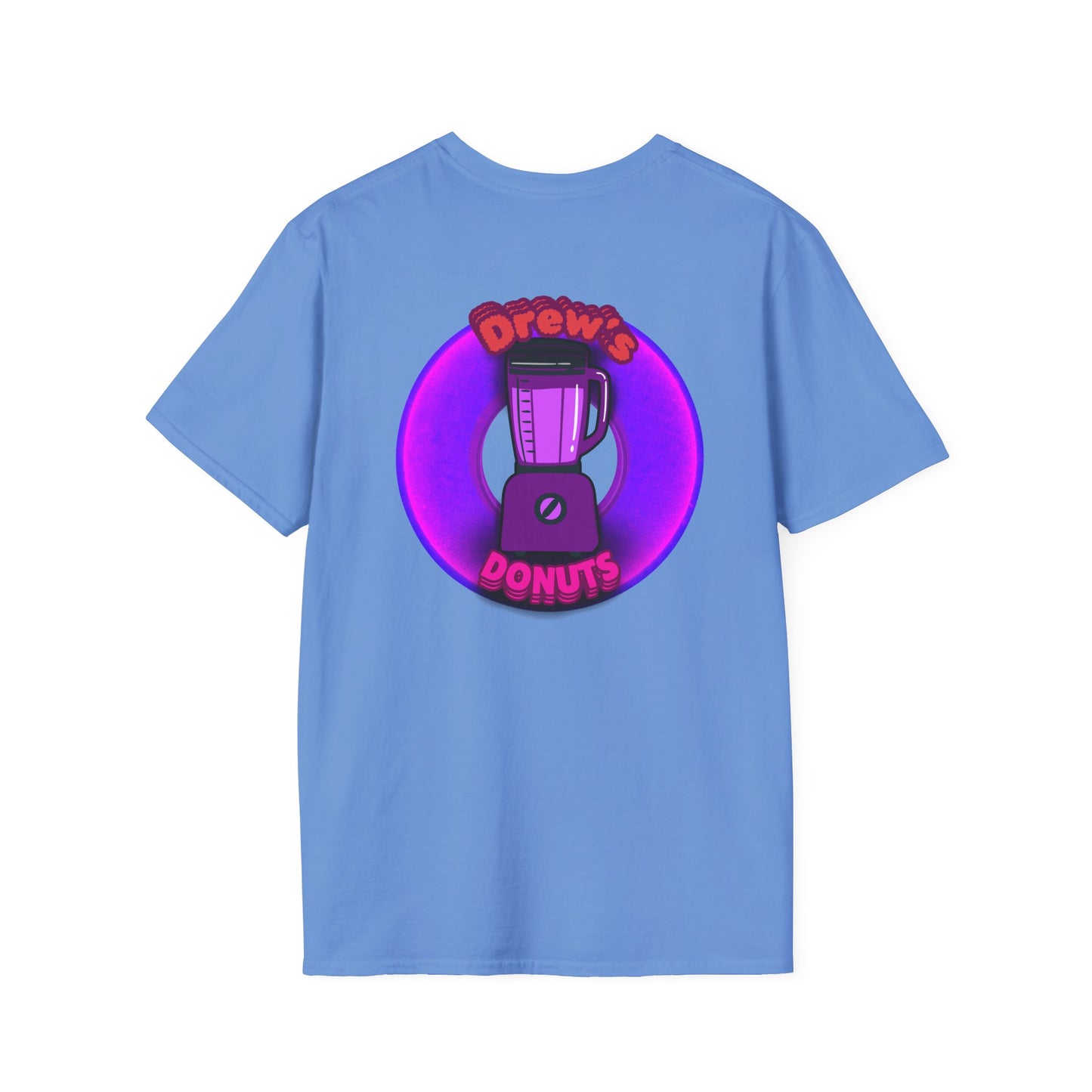 Classic Donut Tee - Unisex Soft-Style - "Drew's Donuts" - series 1.0 - purple donut