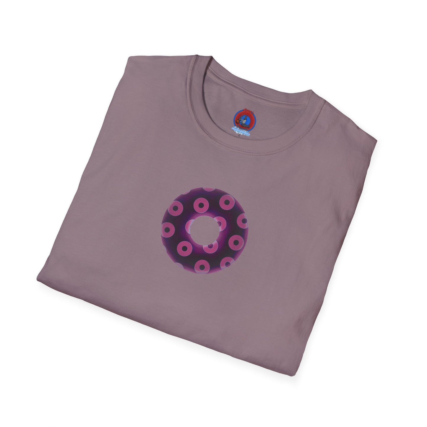 Plain Donuts/Unisex Soft-Style - "Plain Blimpy Paradoxical Donuts" - light magenta/red violet donuts