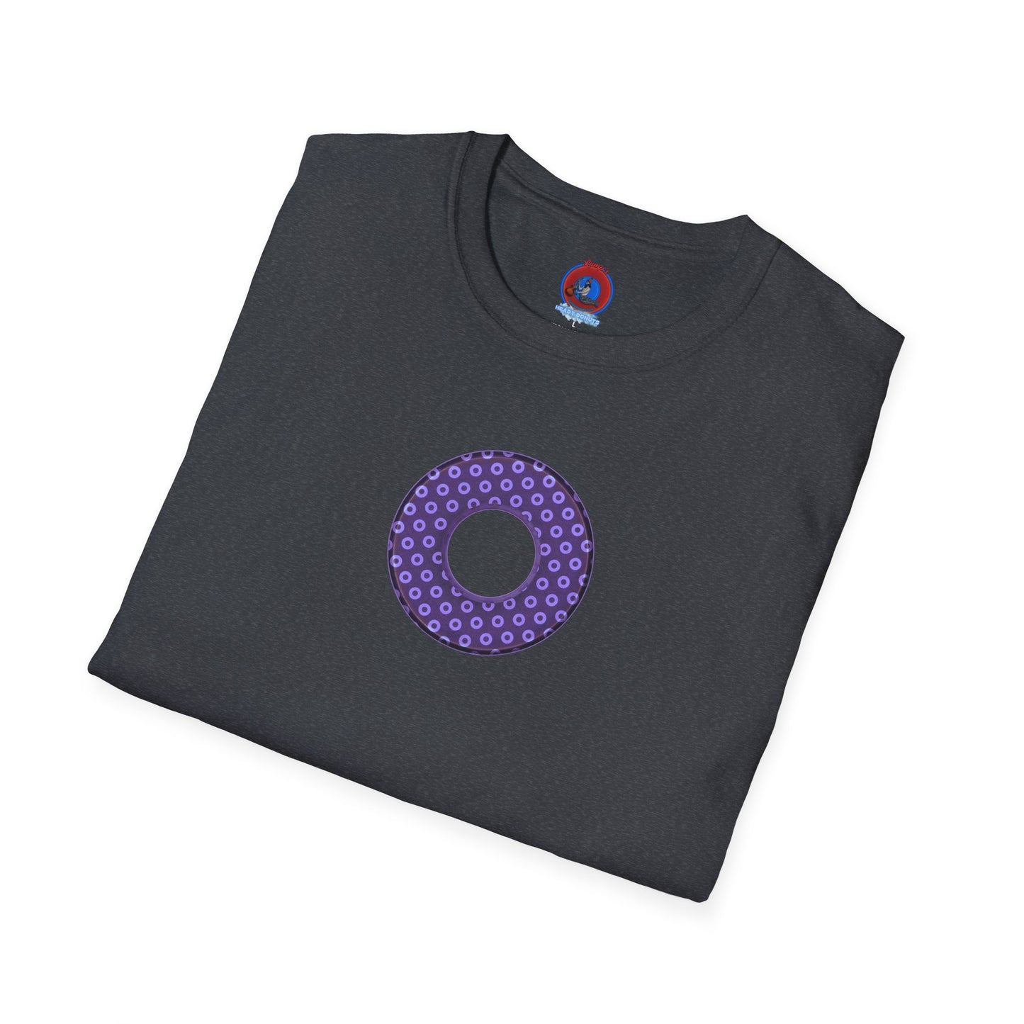 Plain Donuts/Unisex Soft-Style - "Plain Electric Paradoxical Donuts" - light purple/dark purple donuts