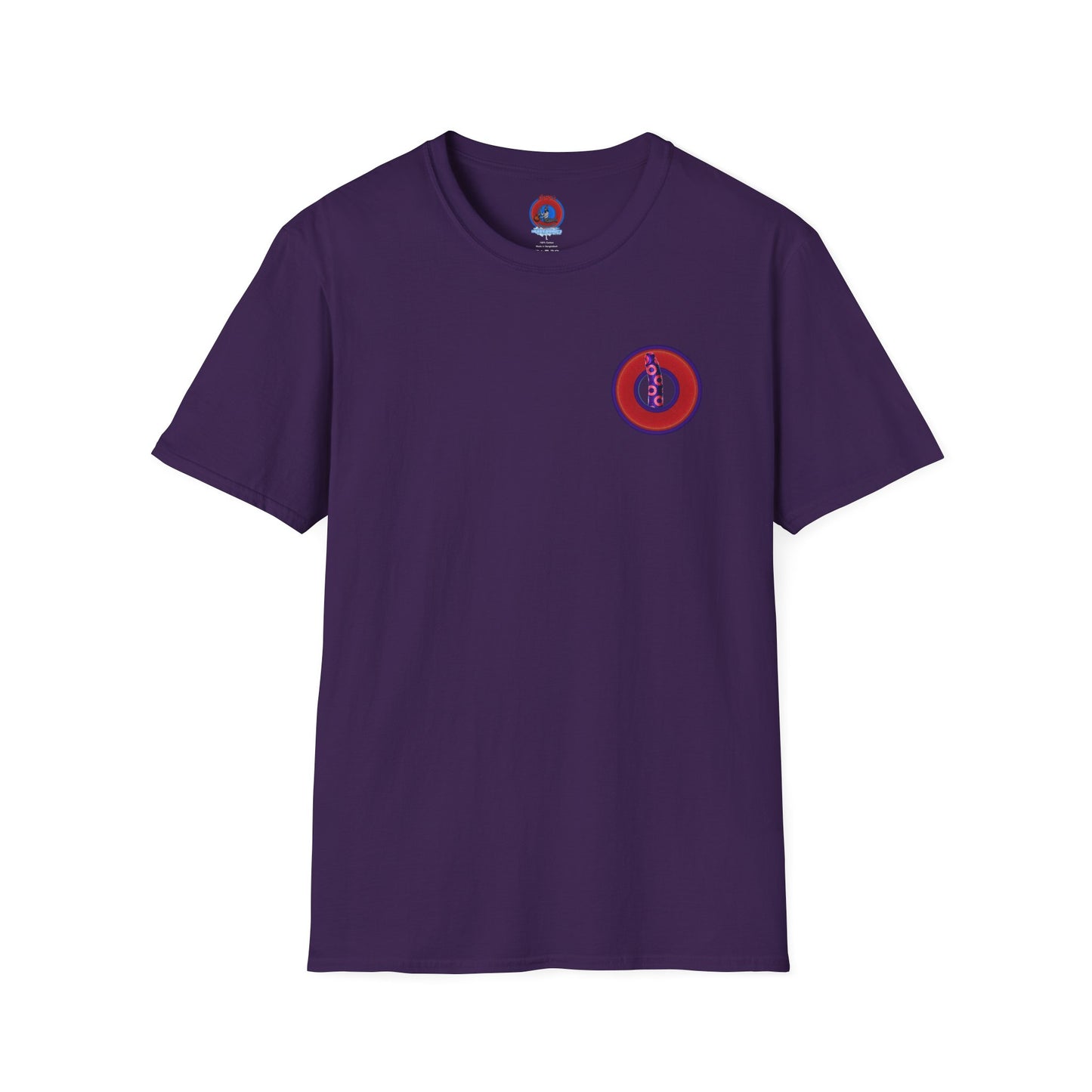 Classic Donut Tee - Unisex Soft-Style - "Sir Richard's Phamous Donut" - series 1.0  - variant 2 - red/blue paradox donut