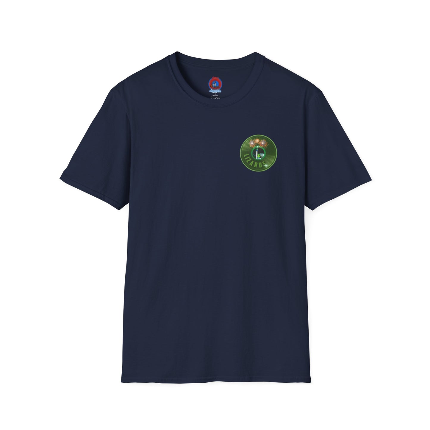 Classic Donut Tee - Unisex Soft-Style - "Rutherford's Staying Alive" - series 1.0 - variant 1 - green donut