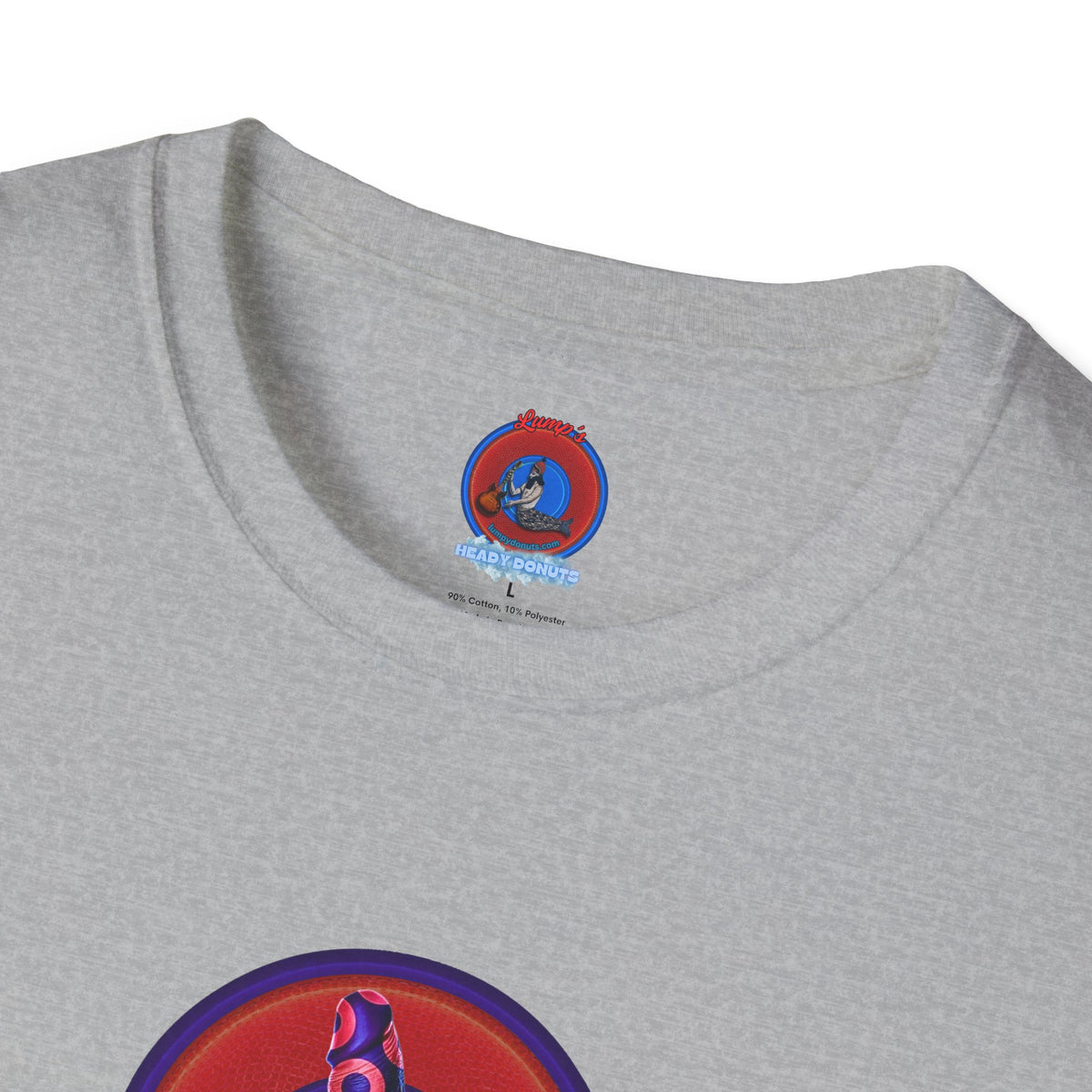 Classic Donut Tee - Unisex Soft-Style - "Sir Richard's Phamous Donut" - series 1.0  - variant 2 - red/blue paradox donut