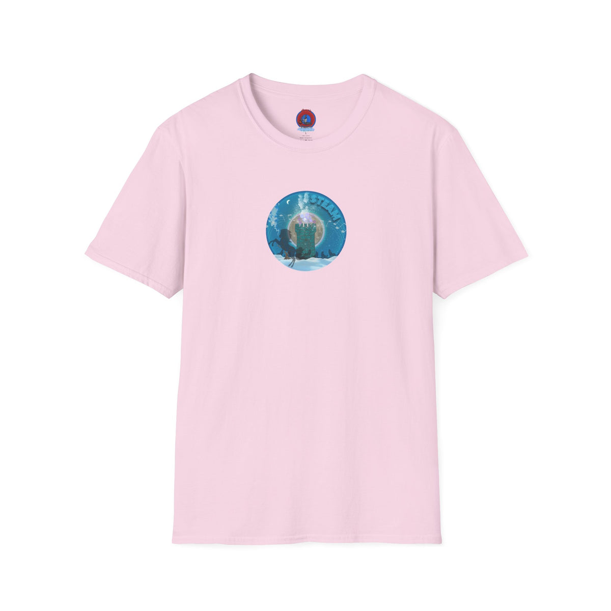 Classic Donut Tee - Unisex Soft-Style - "Steaming Fresh Donuts" - series 1.0 - vivid blue donut