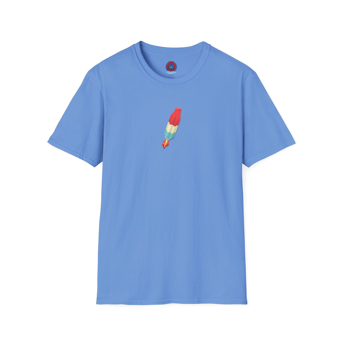 Classic Donut Tee - Unisex Soft-Style - "Blow this Popsicle Stand" - red/blue/cream - bomb pop