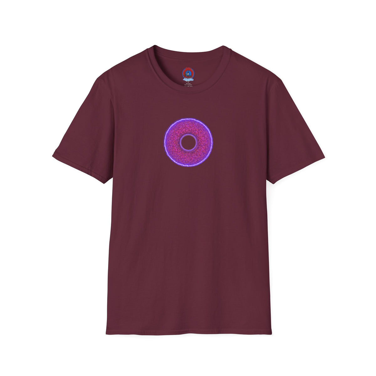 Classic Donut Tee - Unisex Soft-Style - "The Frankenstein Donut - It's Alive! " - series 1.0  - purple-ish donut