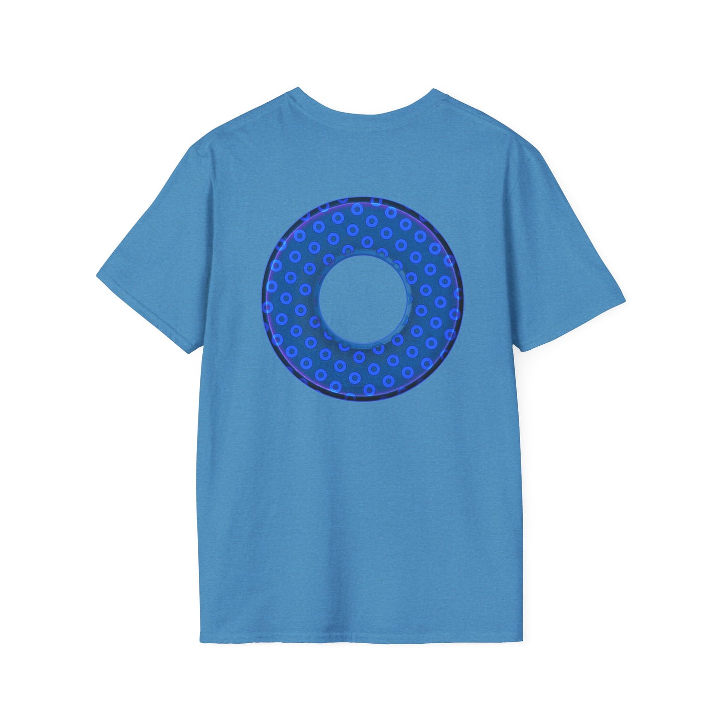 Plain Donuts/Unisex Soft-Style - "Plain Electric Paradoxical Donuts" - royal blue/dark blue donuts