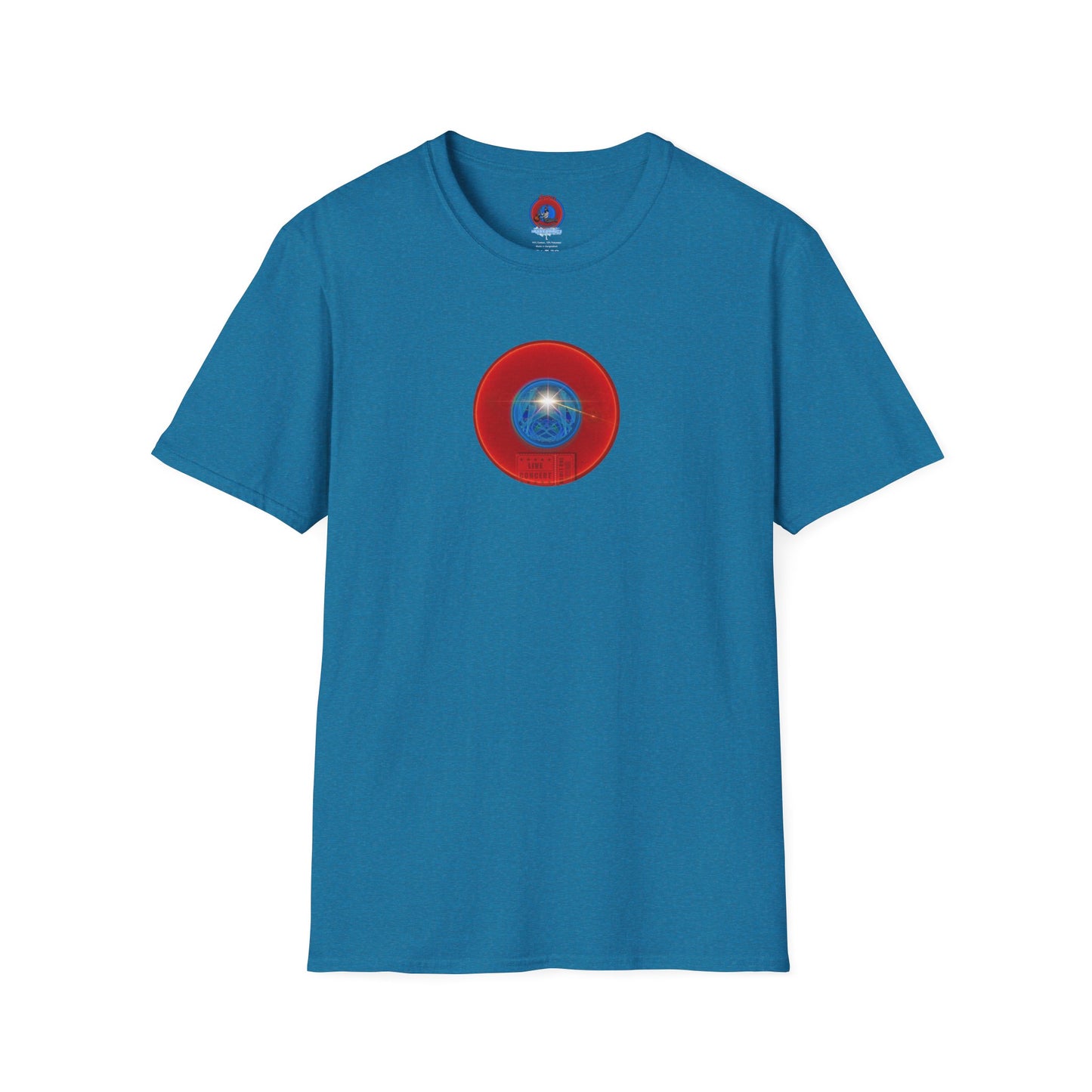 Classic Donut Tee - Unisex Soft-Style - "Golgi Donuts" - vivid red donut - variant 1