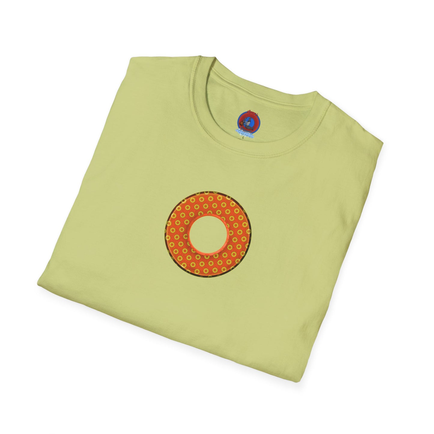 Plain Donuts/Unisex Soft-Style - "Plain Electric Paradoxical Donuts" - gold/orange donuts