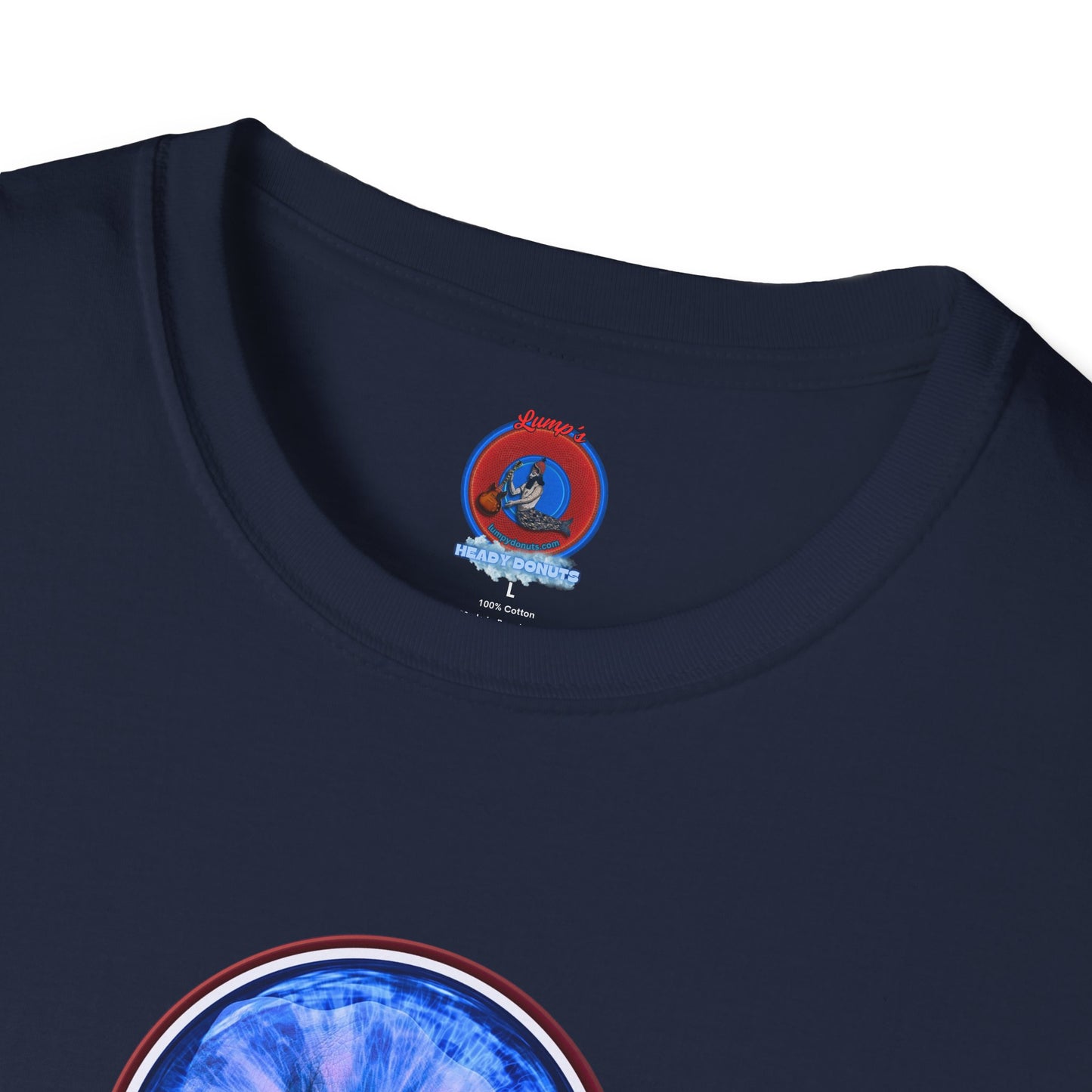 Classic Donut Tee - Unisex Soft-Style - "Wilson's Eyesore Donut Tee" - blue idonut - variant 3