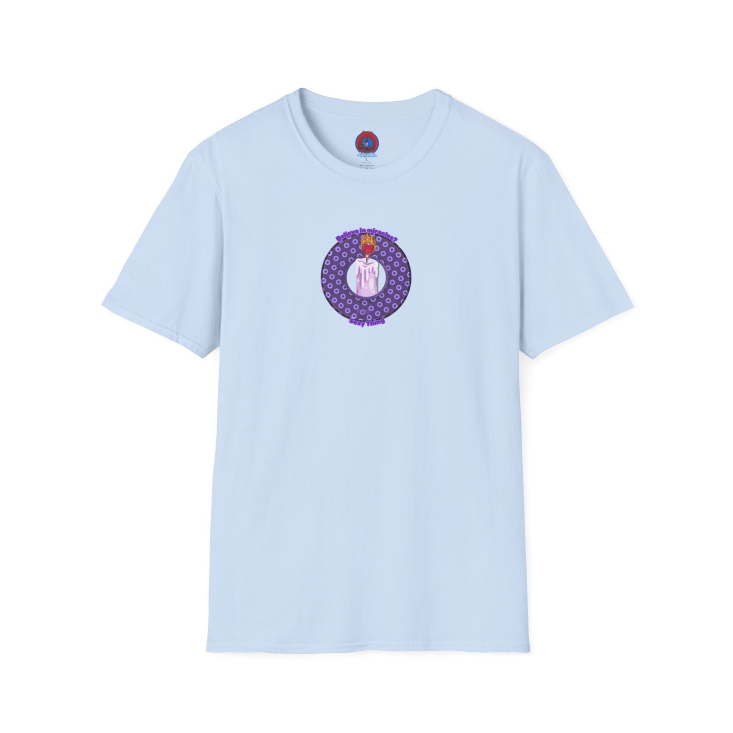 Classic Donut Tee - Unisex Soft-Style - "Donuts for Sexy Things" - electric purple/light purple paradox donut