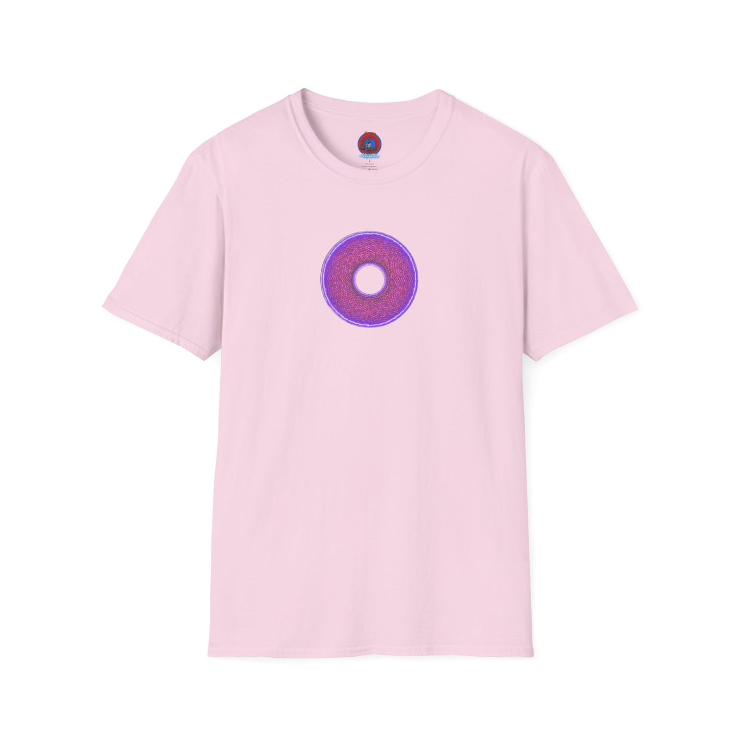 Classic Donut Tee - Unisex Soft-Style - "The Frankenstein Donut - It's Alive! " - series 1.0  - purple-ish donut