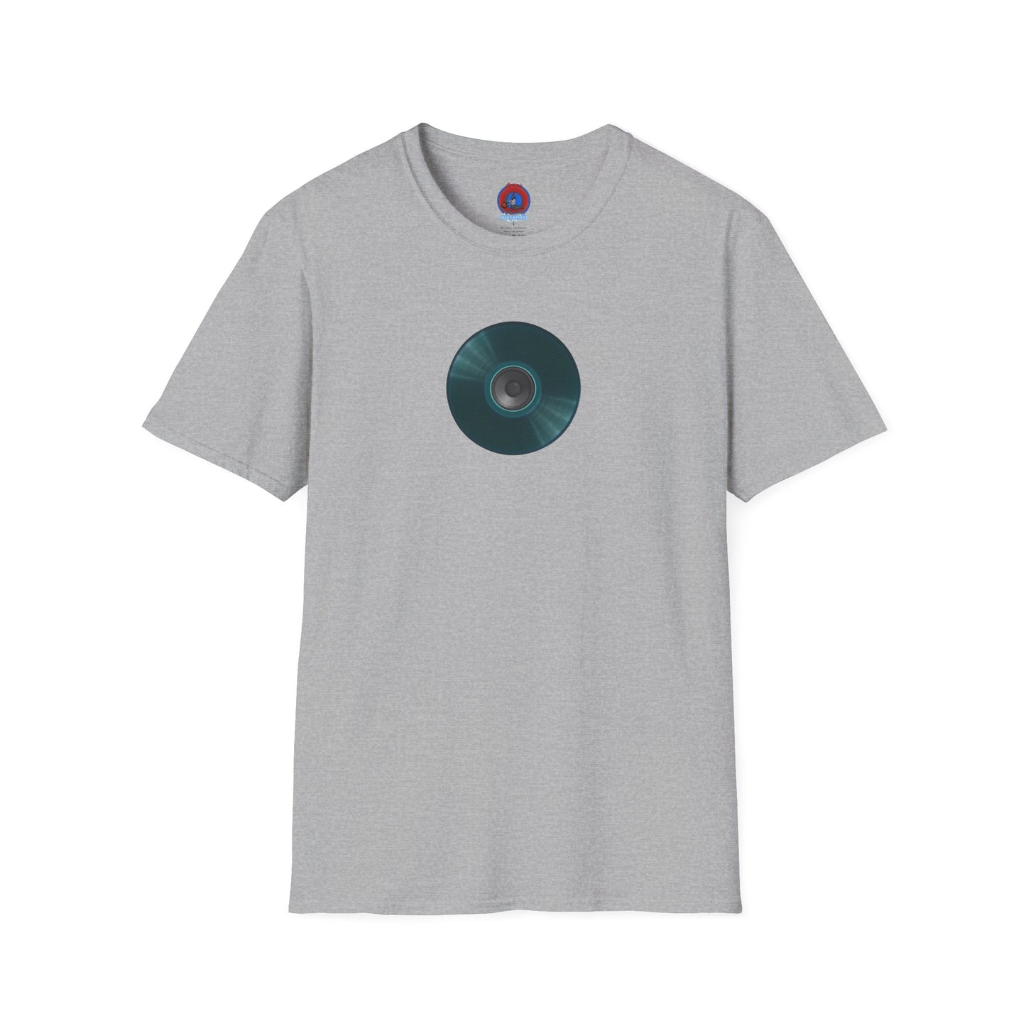 Classic Donut Tee - Unisex Soft-Style - "The Plain Record Donut" - series 1.0 - dark teal green