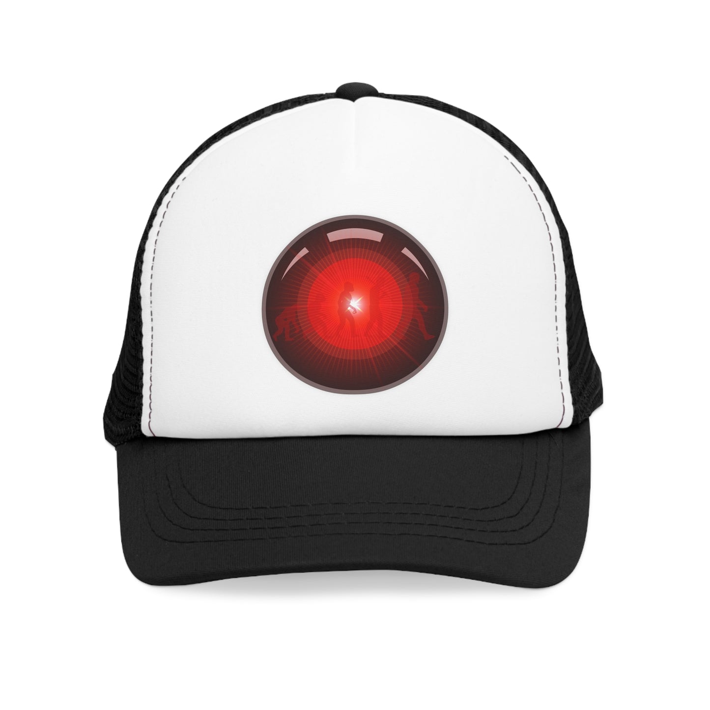 Lumpy Trucker Hat - "2025: A Donut Odyssey" - variant 2 - red/black/grey donut