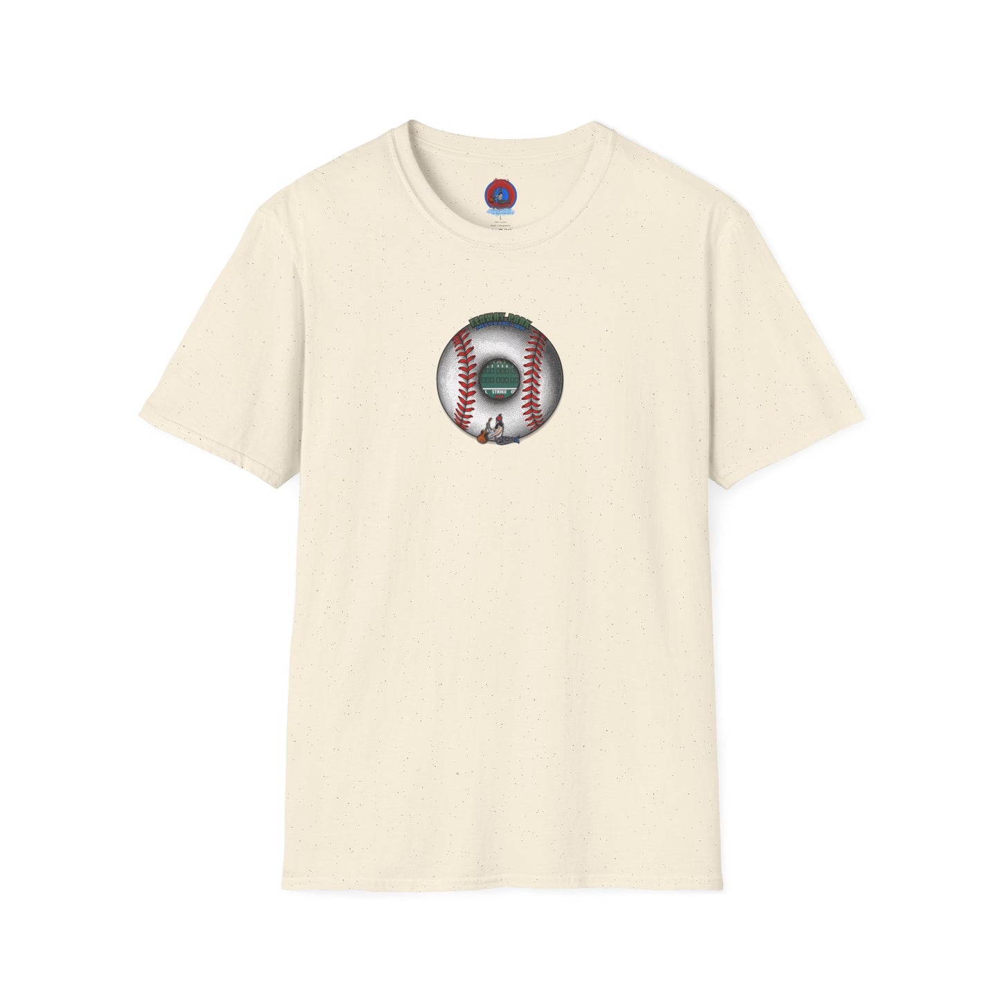 Classic Donut Tee - Unisex Soft-Style - "Phenway Ballpark Donuts" - white/red major league donut - variant 6