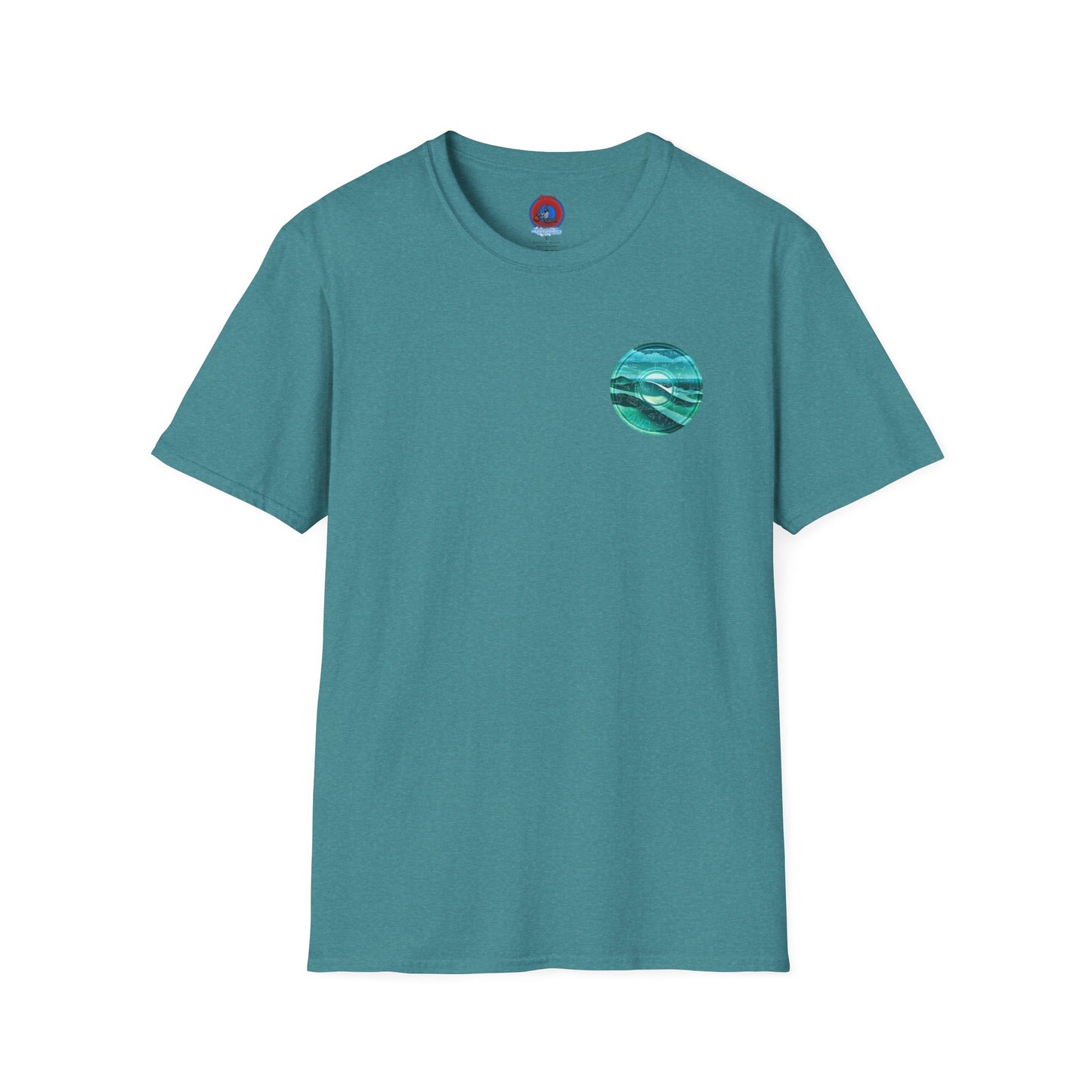 Classic Donut Tee - Unisex Soft-Style - "The Equating Donut " - series 1.0  - teal donut