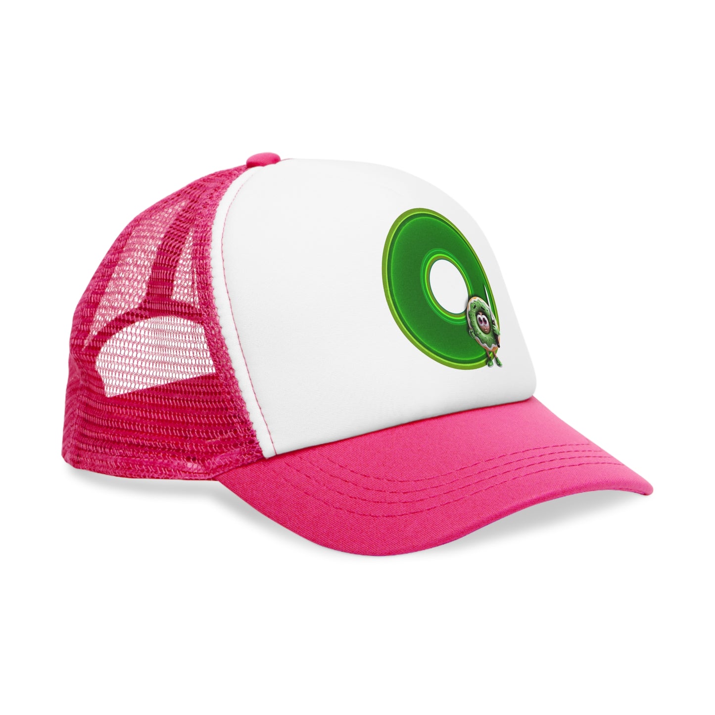 Lumpy Trucker Hat - "My Phriend the Donut" - variant 2 - green donut