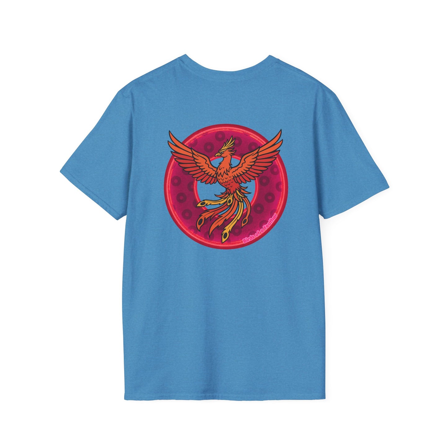 Classic Donut Tee - Unisex Soft-Style - "Invitation for Donuts & Tea" - light purple/purple paradox donut - variant 2