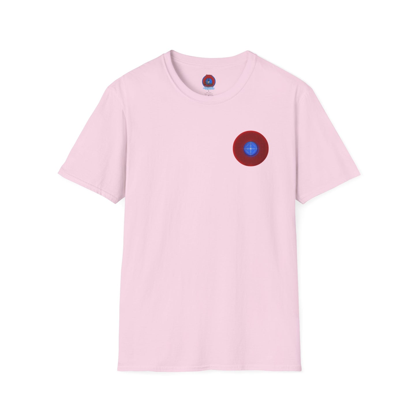 Classic Donut Tee - Unisex Soft-Style - "The Geometrical Donut" - series 1.0 - red donut
