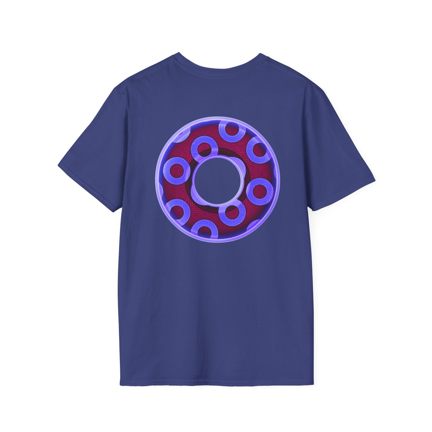 Plain Donuts/Unisex Soft-Style - "Plain Rustic Paradoxical Donuts" - violet/dark purple donuts