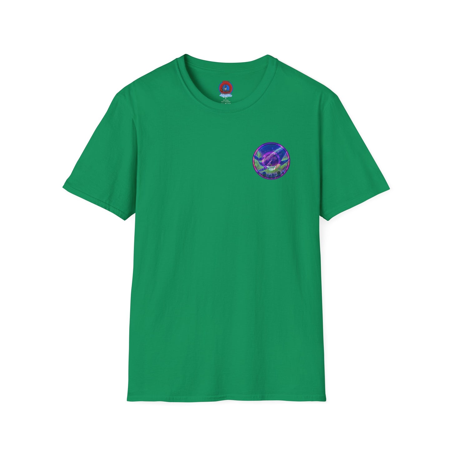 Classic Donut Tee - Unisex Soft-Style - "A Purple Humpback Whale of a Good Time" - variant 2 - purple picture donut