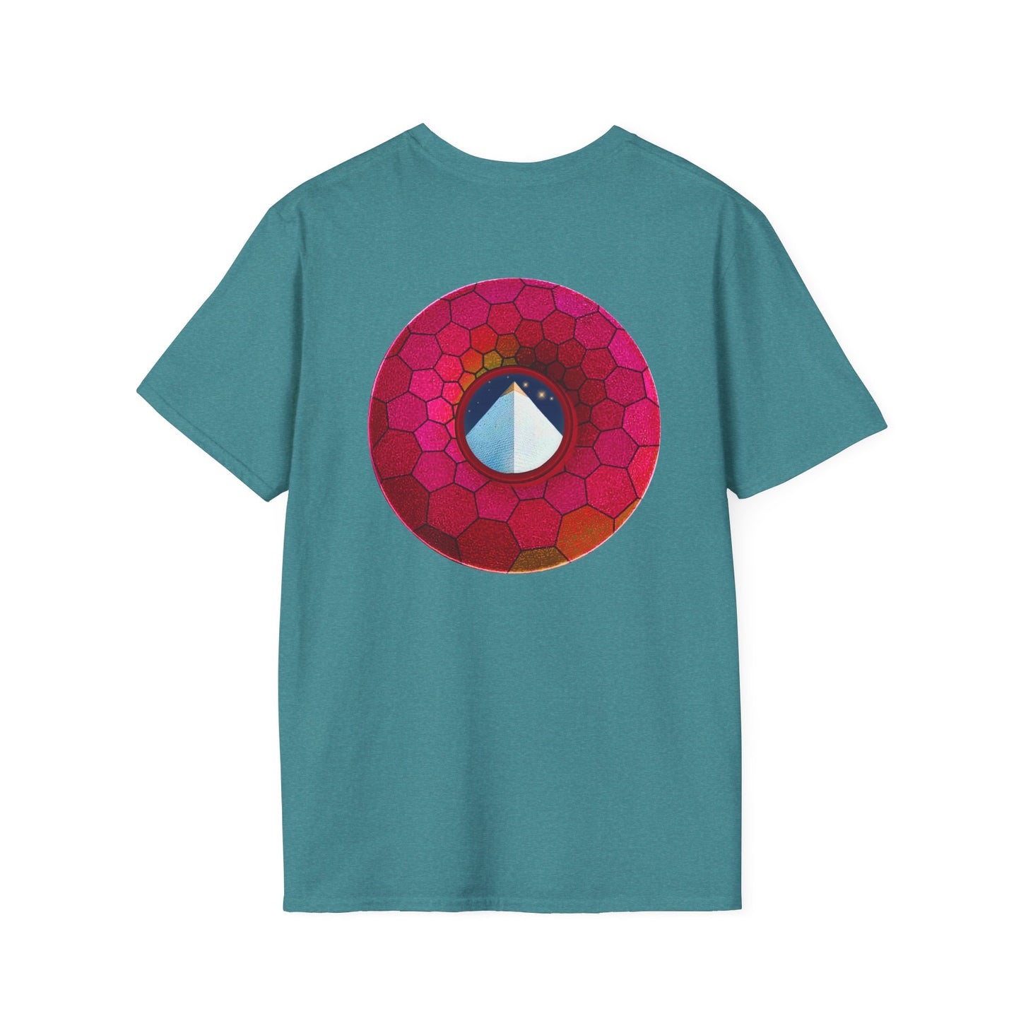 Classic Donut Tee - Unisex Soft-Style - "Limestone Donuts so Large" - variant 5 - green hexadonut
