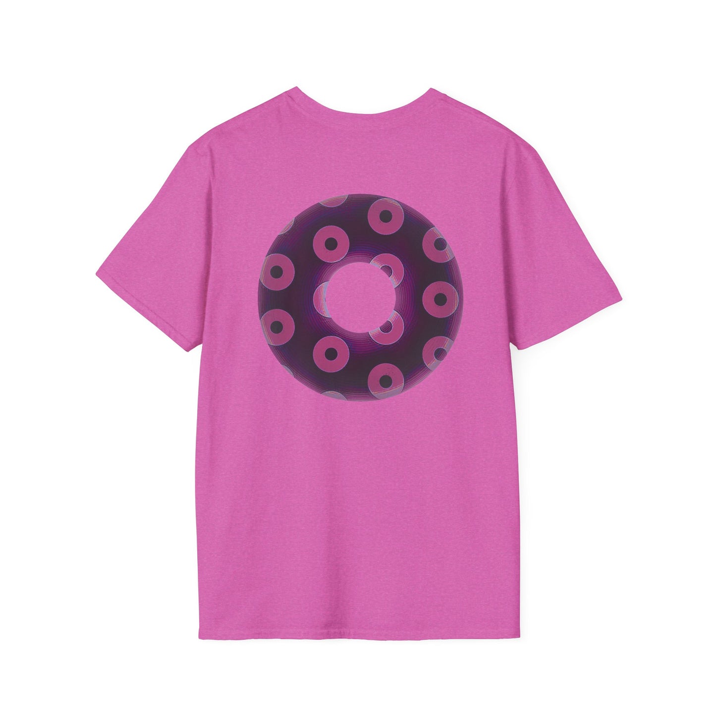 Plain Donuts/Unisex Soft-Style - "Plain Blimpy Paradoxical Donuts" - light magenta/red violet donuts