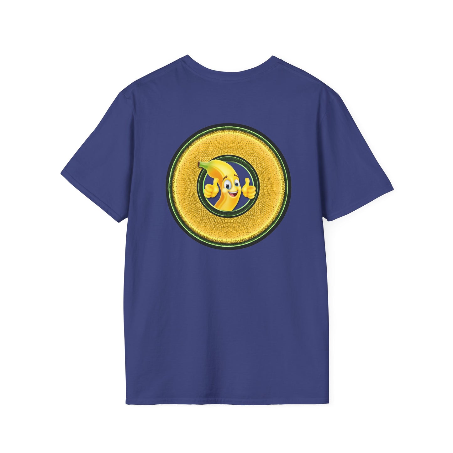 Classic Donut Tee - Unisex Soft-Style - "Dis sheet, it's bananas!" - series 1.0 - variant 5 - golden donut