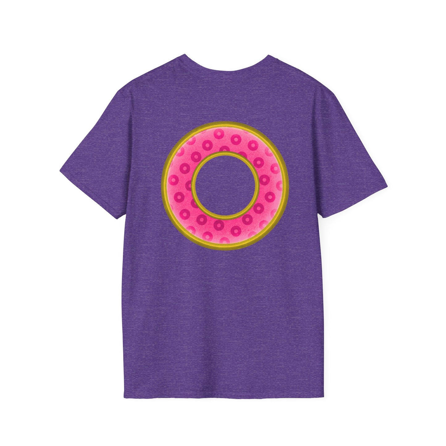 Plain Donuts/Unisex Soft-Style - "Plain Wide Mouthed Paradoxical Donuts" - pink/gold donuts