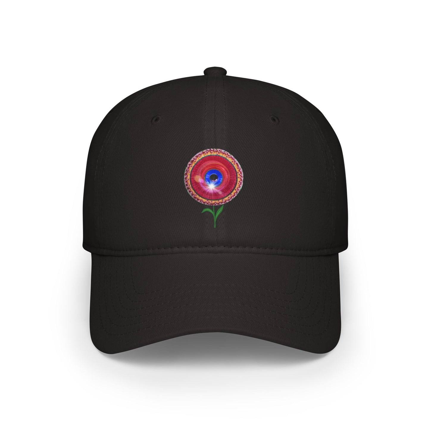 Lumpy Donut Baseball Cap - "Smell the Donuts Outside Cap" - variant 1 - flour donut w/