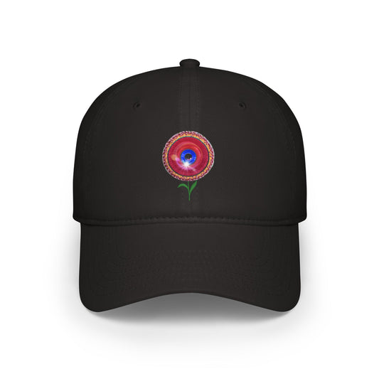Lumpy Donut Baseball Cap - "Smell the Donuts Outside Cap" - variant 1 - flour donut w/
