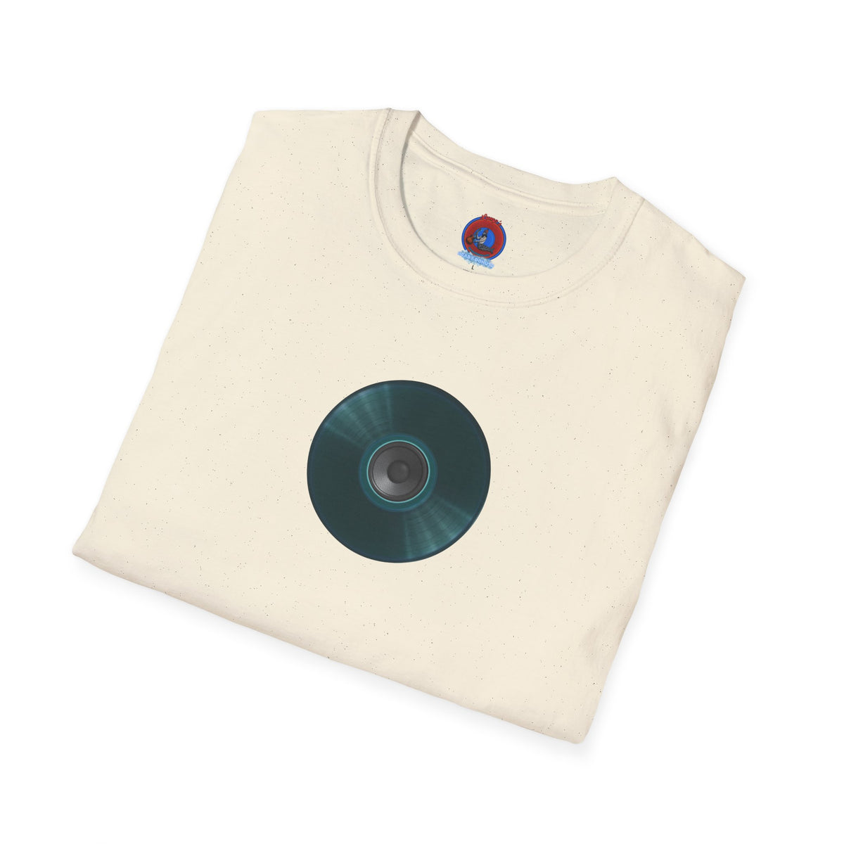 Classic Donut Tee - Unisex Soft-Style - "The Plain Record Donut" - series 1.0 - dark teal green