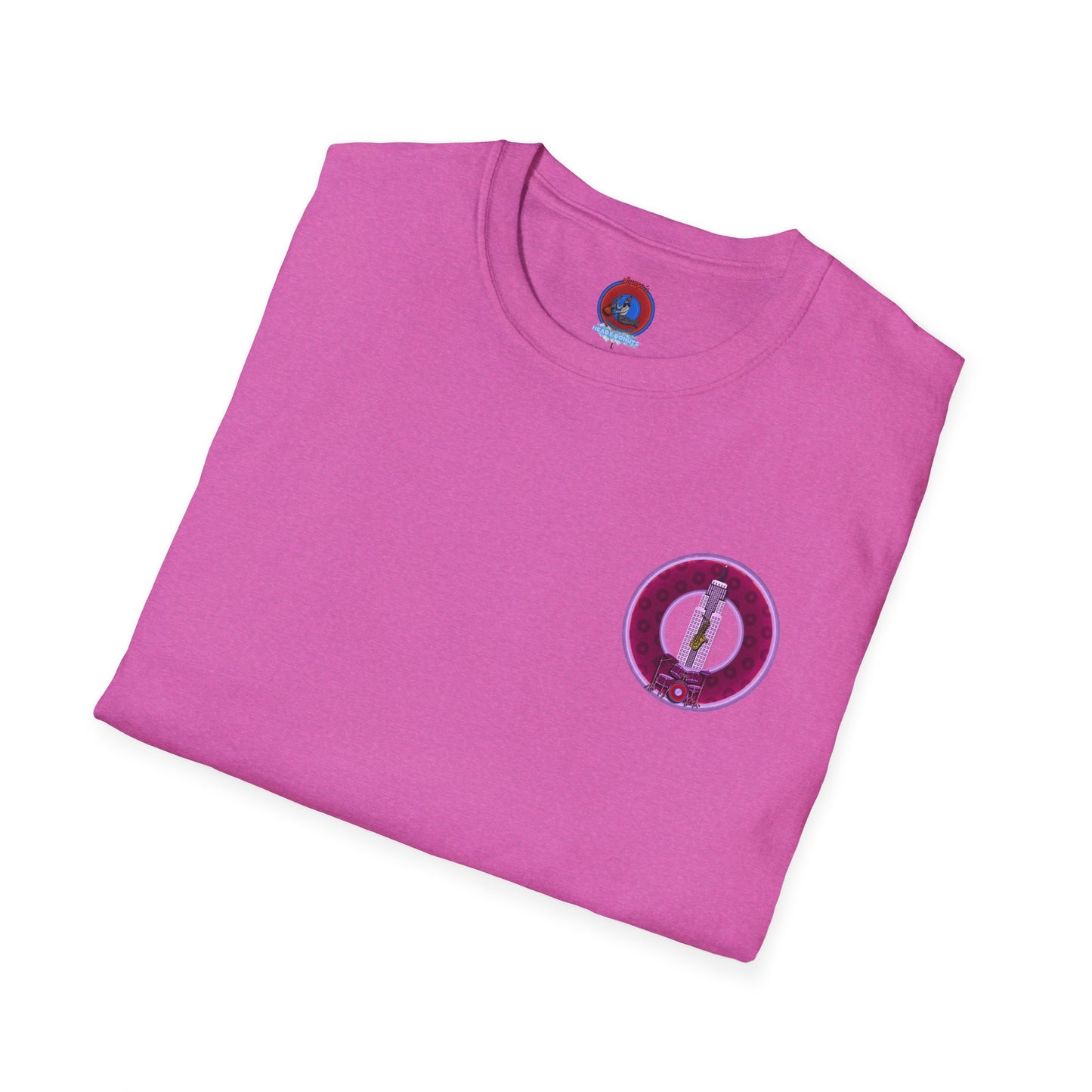 Classic Donut Tee - Unisex Soft-Style - "Simple Prep Donuts" - widemouthed purple/light purple donut