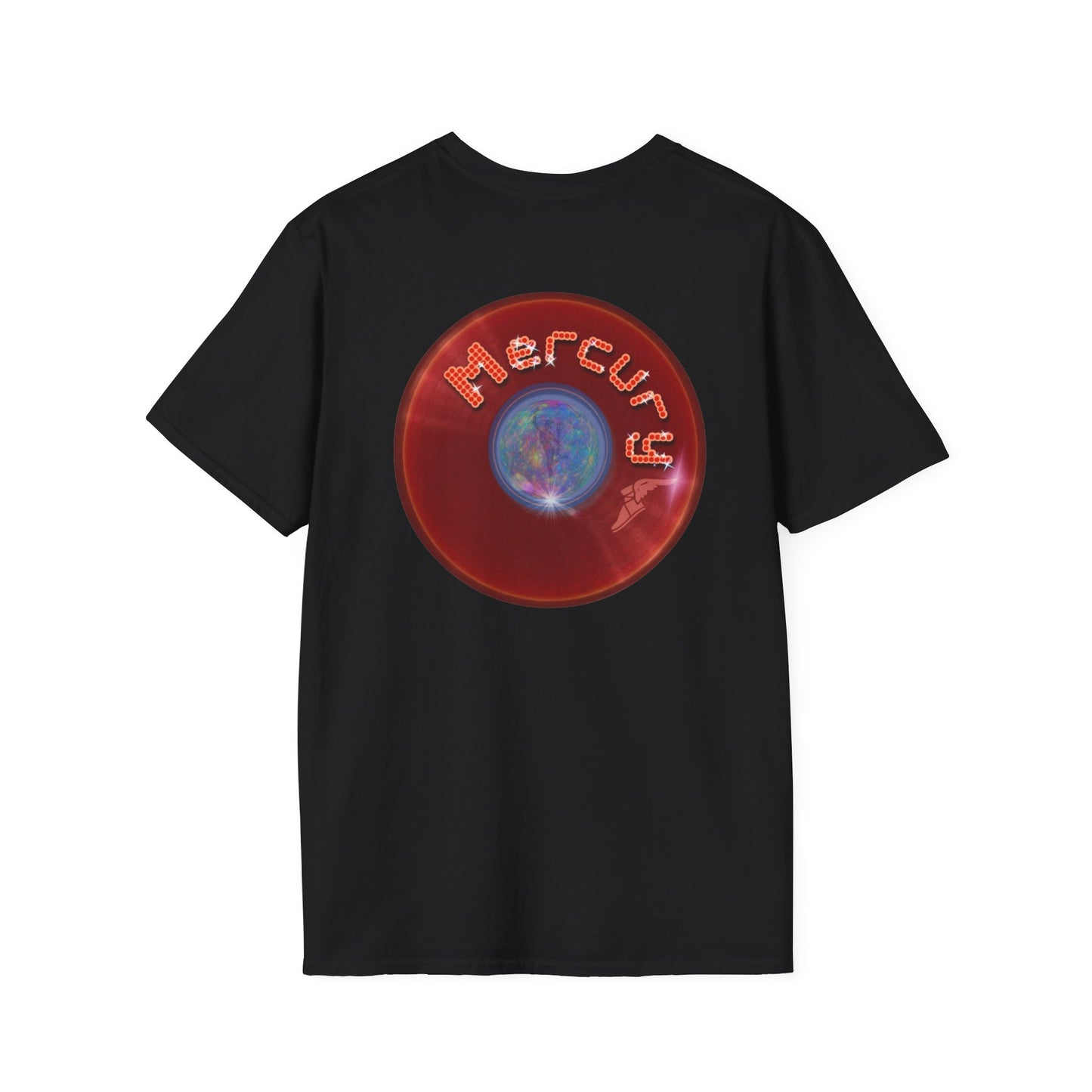 Classic Donut Tee - Unisex Soft-Style - "Donuts of the Gods" - series 1.0 - variant 3 - red donut