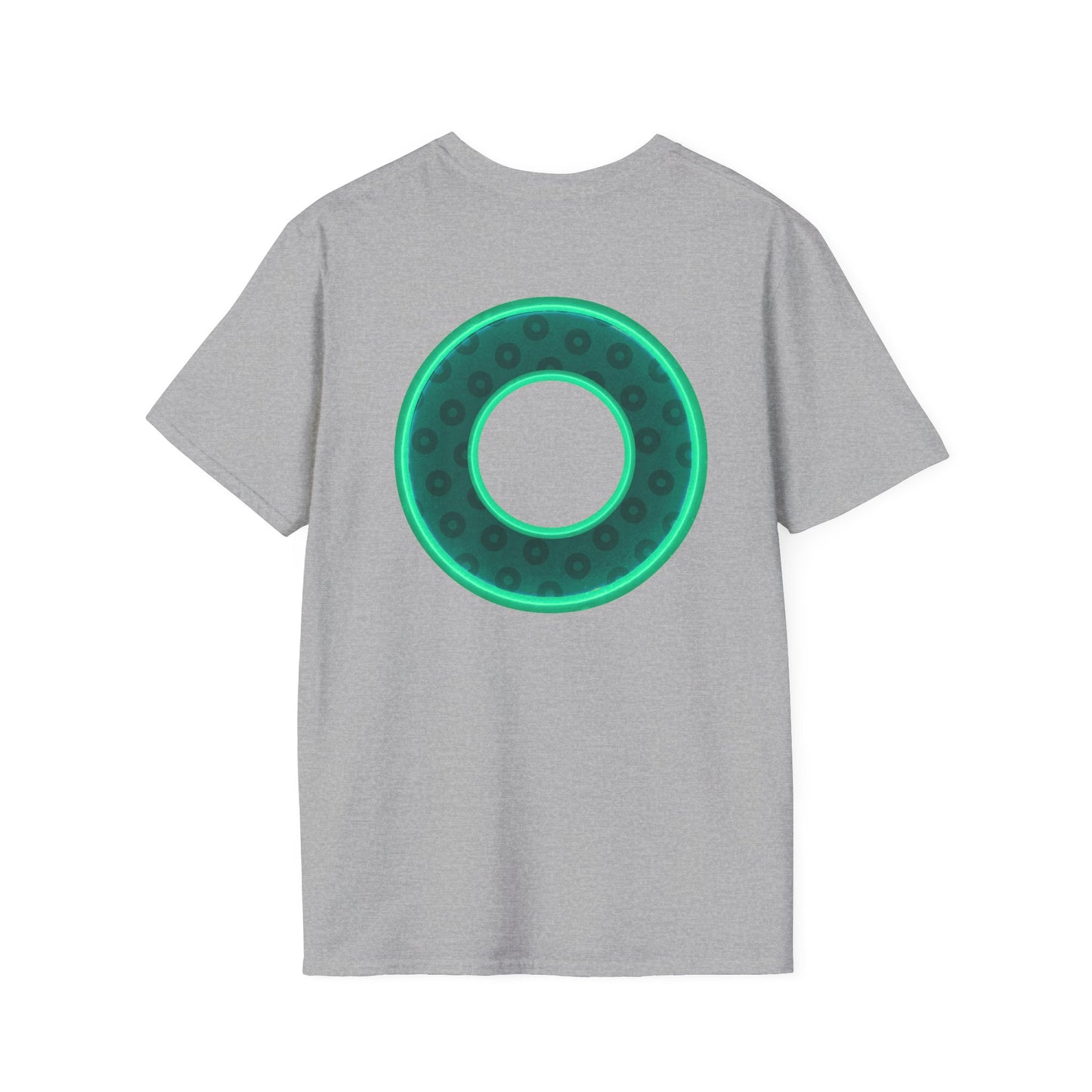 Plain Donuts/Unisex Soft-Style - "Plain Wide Mouthed Paradoxical Donuts" - forest green/mint green donuts