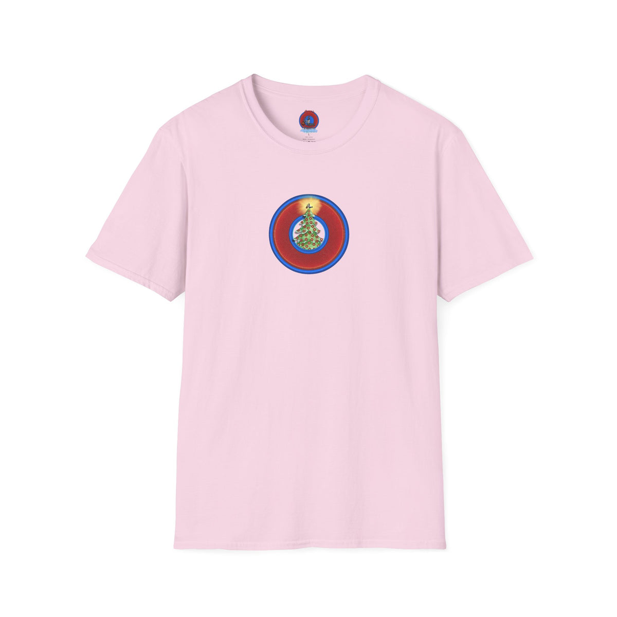 Classic Donut Tee - Unisex Soft-Style - "It's Always Phishmas in Philly" - rustic red/blue donut