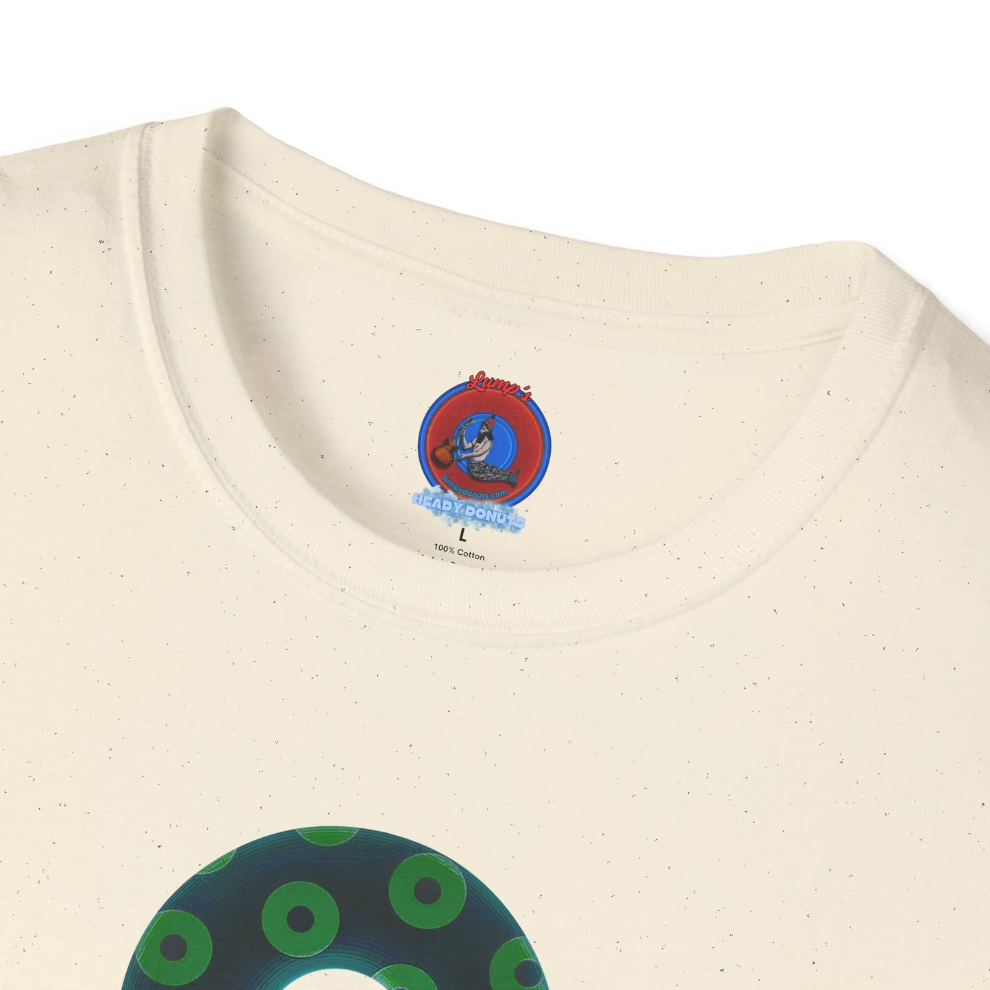Plain Donuts/Unisex Soft-Style - "Plain Blimpy Paradoxical Donuts" - dark green/light green donuts