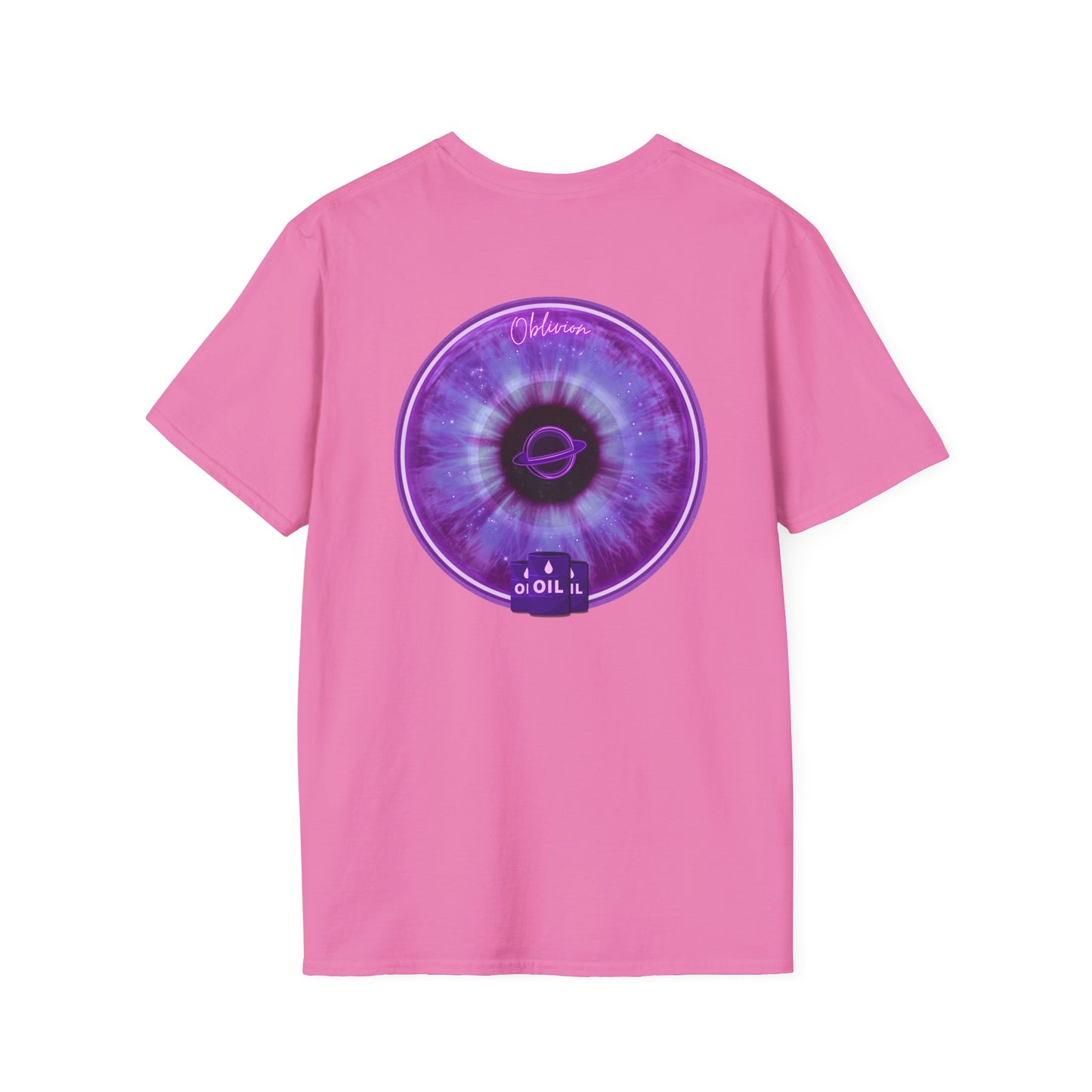 Classic Donut Tee - Unisex Soft-Style - "The Oblivious Donut" - purple idonut